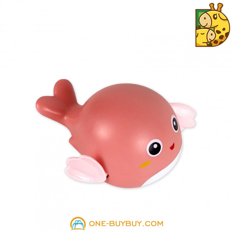 Baby Shower Toy Wind Up Мультфильм Розовый кит 
