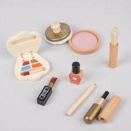 Деревянный детский туалетный столик игрушки для макияжа моделирование игровой домик девочка маленькая принцесса набор косметики подарочные игрушки 