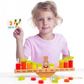 Трансграничная детская головоломка для раннего образования, кролик, баланс, подсчет, наука и образование, сложение и вычитание, просветляющие игрушки 