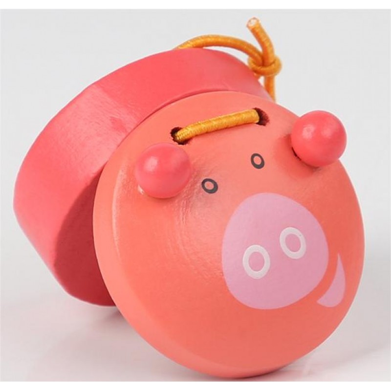 Детская деревянная разновидность мультяшных животных кастаньеты Орф ...