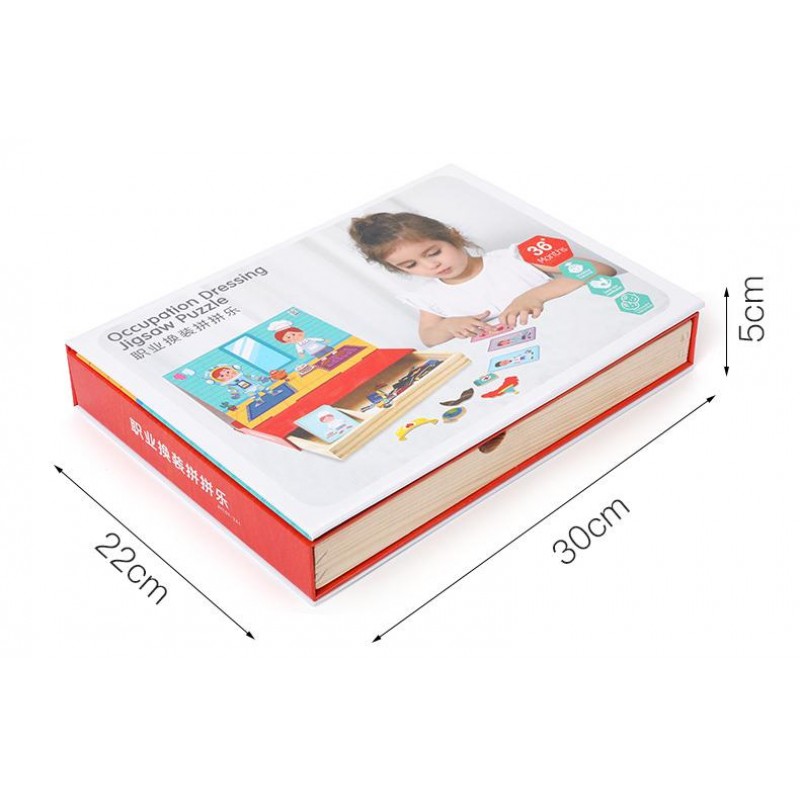 Детский деревянный мультфильм магнитный профессиональный набор 