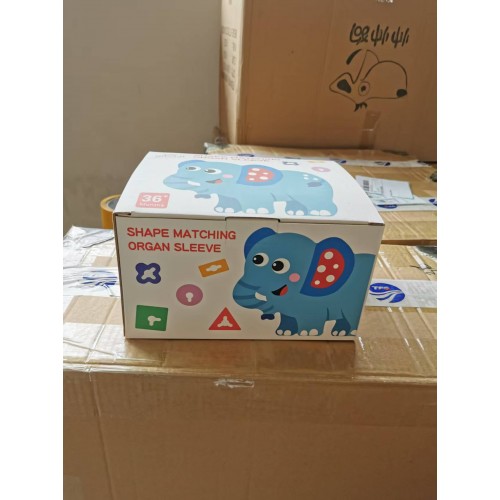 Деревянные многофункциональные забавные мультяшные геометрические формы, соответствующие строительным блокам, цветовое познание, раннее образование детей, развивающие игрушки