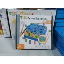 Тренировка концентрации детское раннее образование развивающие игрушки деревянные многофункциональные магнитные цифровые рыболовные игры клип бусины квадрат 