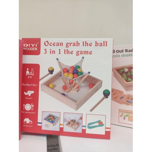 Игра с захватом бисера, детская головоломка с захватом мяча, упражнение на гибкость, деревянные игрушки, оптовая продажа